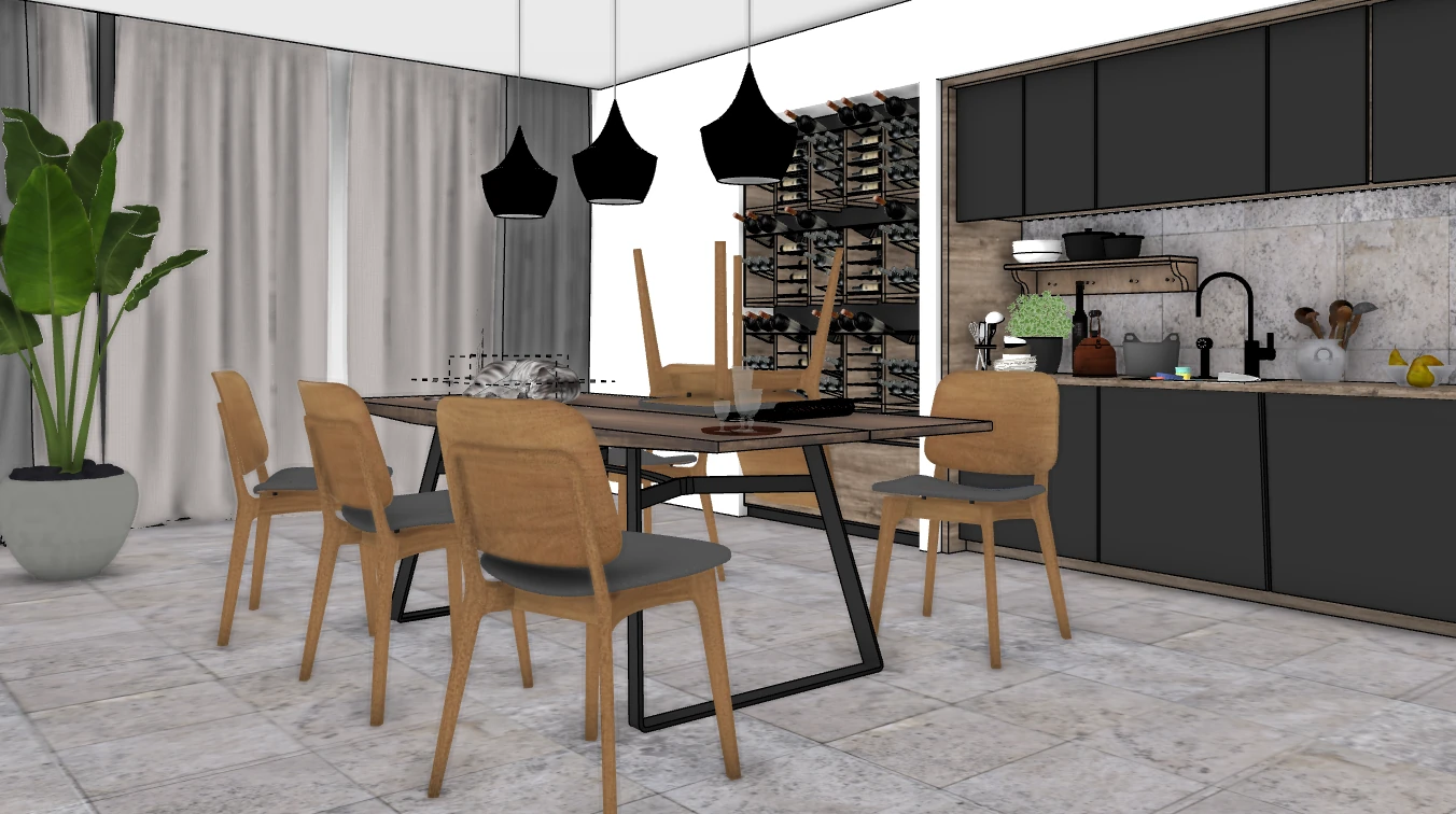 Oclusão Ambiente SketchUp 1
