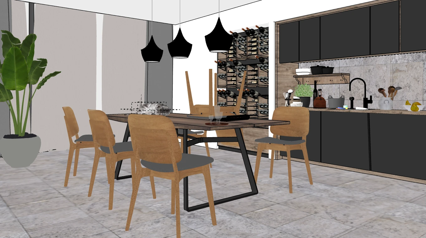 Estilo de Arestas SketchUp 1